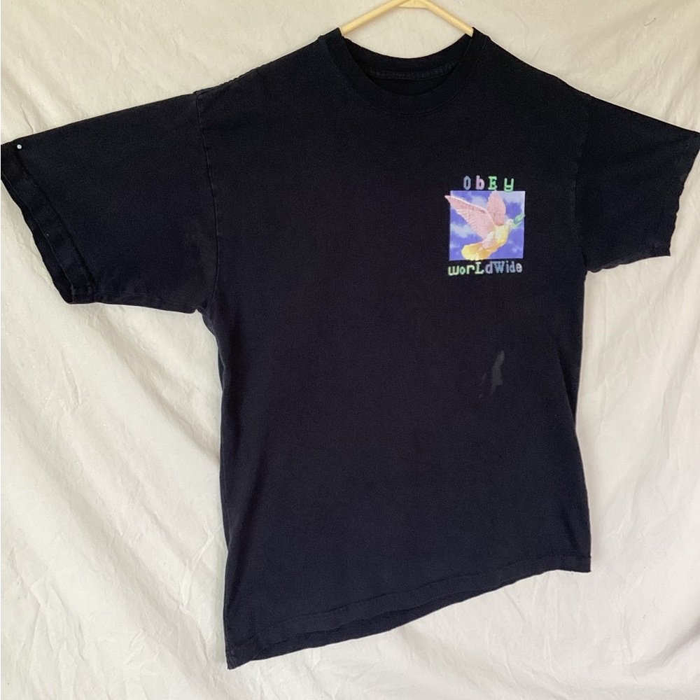 Vintage obey dove of peace worldwide t shirt